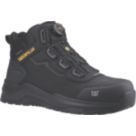 CAT Inductor Tech Mid Size 7  Black Water-Resistant  Safety Boots
