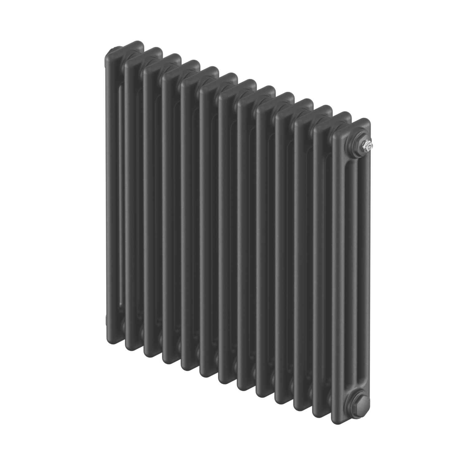 Acova 600mm x 628mm 2701BTU Anthracite Horizontal 3 Column Radiator (814FW)