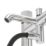 Swirl Gallen Chrome 228mm Deck Mounted Dual Control Manual Shower Mixer Tap