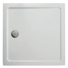 Ideal Standard Simplicity Square Low Profile Upstand Shower Tray White 810mm x 810mm x 40mm