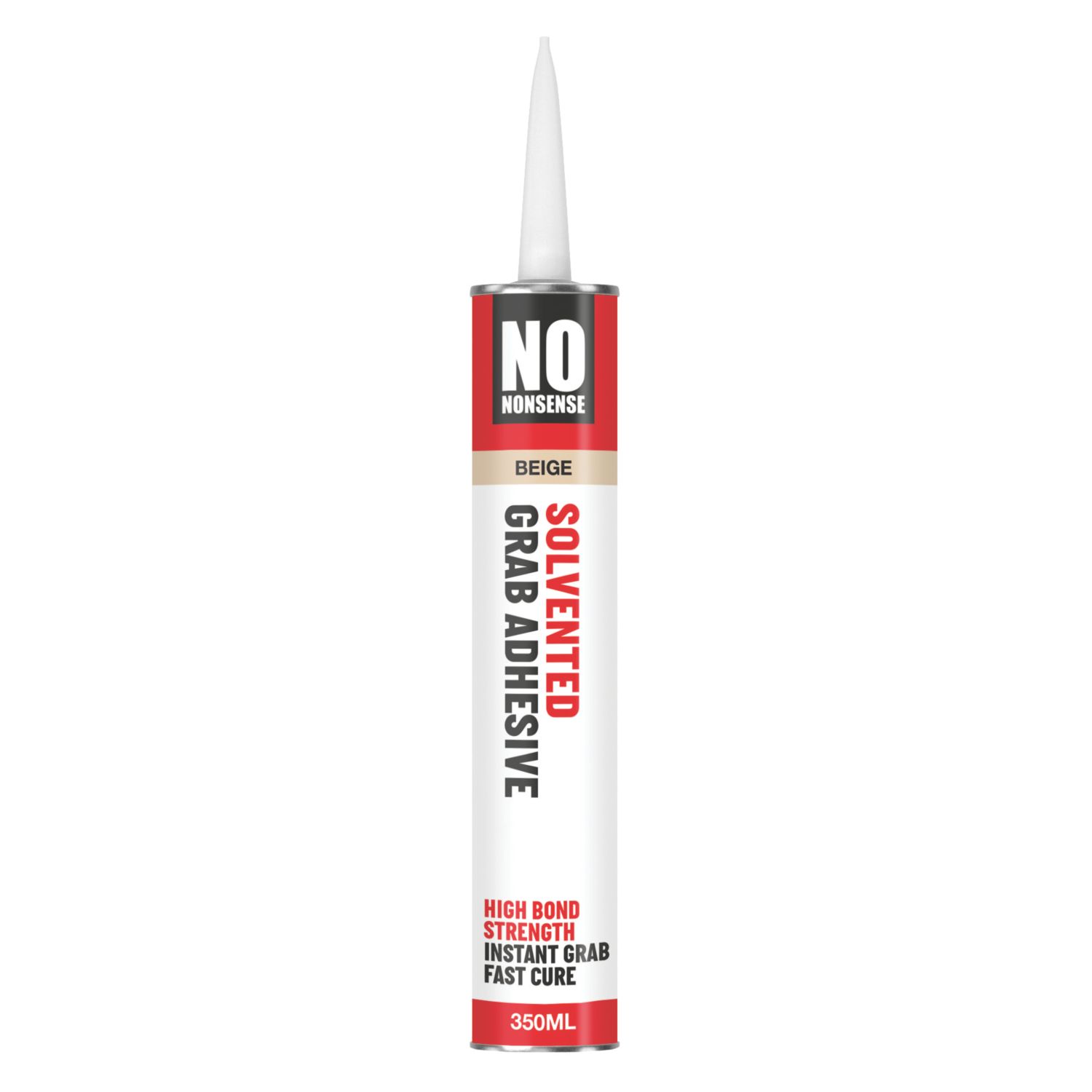 No Nonsense Solvented Grab Adhesive Beige 350ml (814RE)
