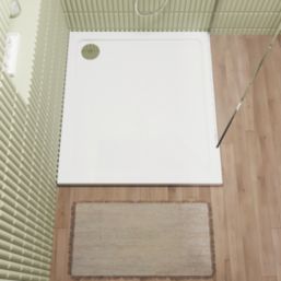 ETAL Pearlstone Matrix Rectangular Shower Tray White 1000mm x 900mm x 40mm
