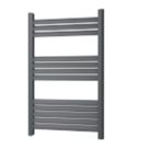 Towelrads 800mm x 500mm 1166BTU Black Flat Designer Towel Radiator
