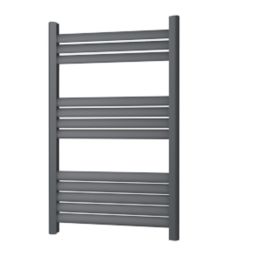 Towelrads 800mm x 500mm 1166BTU Anthracite Flat Designer Towel Radiator