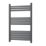 Towelrads 800mm x 500mm 1166BTU Black Flat Designer Towel Radiator