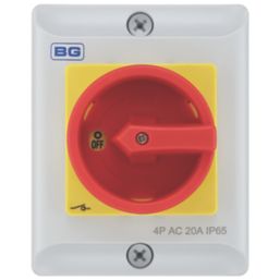 British General CPRSD420 20A 4-Pole Rotary Isolator NO