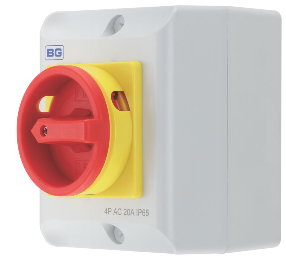 British General CPRSD420 20A 4-Pole Rotary Isolator NO