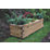 Forest Agen Rectangular Planter Natural Wood 320mm x 400mm x 1000mm