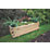 Forest Agen Rectangular Planter Natural Wood 320mm x 400mm x 1000mm