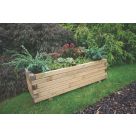 Forest Agen Rectangular Planter Natural Wood 320mm x 400mm x 1000mm