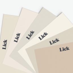 LickPro Best-Selling Neutrals Peel & Stick Paint Samples 6 Pack