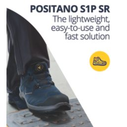 Delta Plus Positano  Size 4  Blue   Steel Toe Cap Safety Trainers