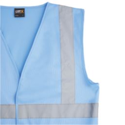 Pro RTX High Visibilty  Waistcoat Sky Blue 2X Large 52" Chest