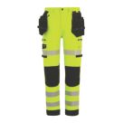 Regatta Hi-Vis Infiltrate Stretch Holster Trousers Yellow/Black 38" W 32" L