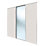 Spacepro Classic 3-Door Sliding Wardrobe Door Kit Cashmere Frame Cashmere / Mirror Panel 2216mm x 2260mm