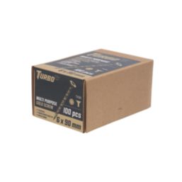Turbo TX  TX Double-Countersunk  Multi-Purpose Screws 6mm x 90mm 100 Pack