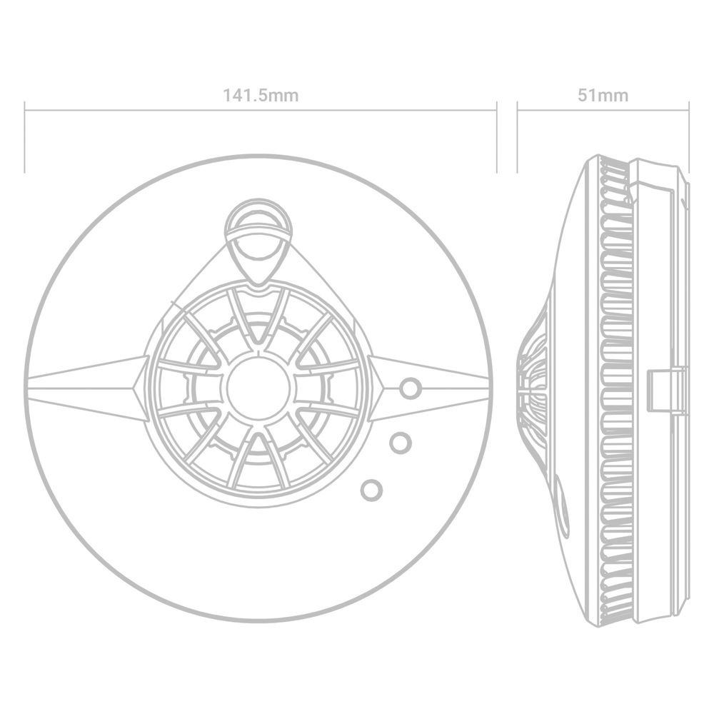 FireAngel Pro Connected FP1740W2-R Mains Interlinked Thermistek Heat Alarm  - Screwfix