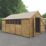 Forest  10' x 14' 6" (Nominal) Apex Overlap Timber Shed
