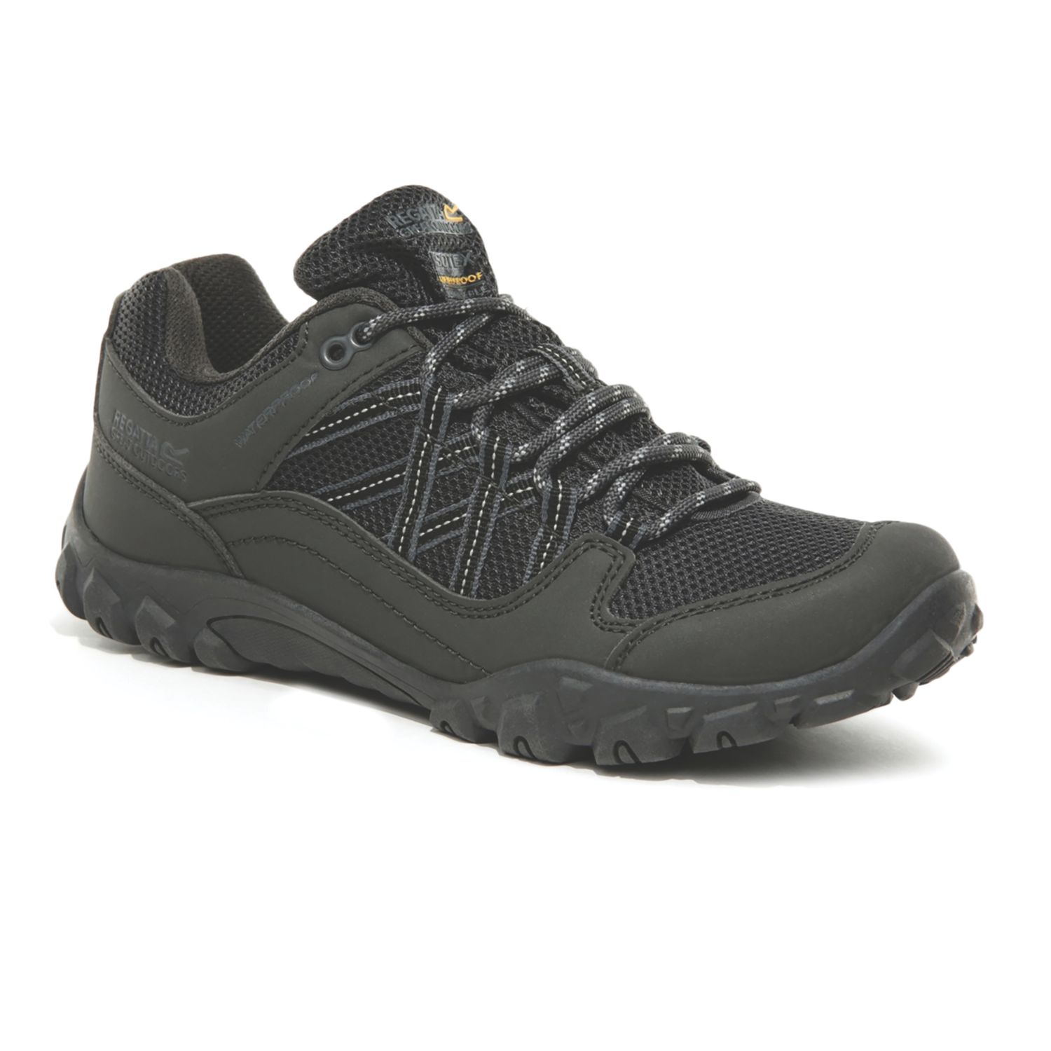 Regatta Edgepoint III Size 8 Womens Ash/Granite Waterproof Non Safety Shoes (815JW)