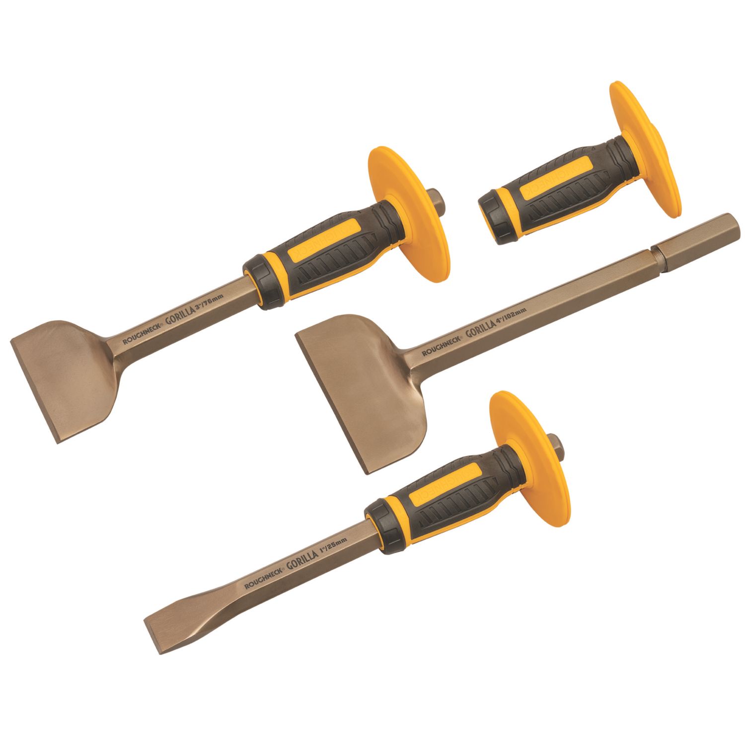 Roughneck Guarded Bolster & Chisel Set 3 Pack (815KF)