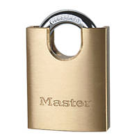 Master Lock 2250EURD Brass  Water-Resistant Closed Shackle  Padlock 50mm