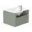 Newland  Single Drawer Wall-Mounted Vanity Unit with Basin Matt Sage Green 500mm x 450mm x 370mm