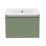 Newland  Single Drawer Wall-Mounted Vanity Unit with Basin Matt Sage Green 500mm x 450mm x 370mm