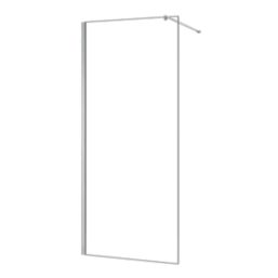 Triton Neo  Frameless Showerwall  Chrome 900mm x 2015mm