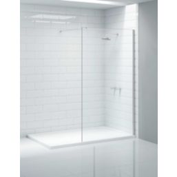 Triton Neo  Frameless Showerwall  Chrome 900mm x 2015mm