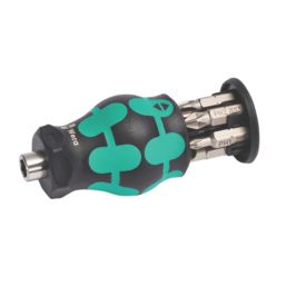 Wera Kraftform Kompakt Stubby Magazine 4 Interchangeable Screwdriver Set 6 Pcs
