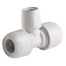 Hep2O  Plastic Push-Fit Reducing Tees 22mm x 22mm x 15mm 5 Pack