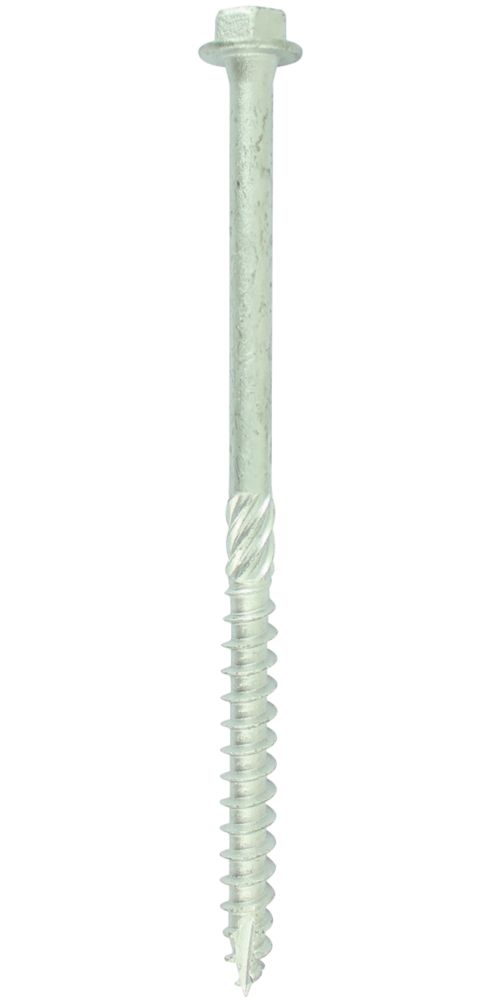 Timco 8100INH Hex Socket Thread-Cutting Timber Screws 8mm x 100mm 10 Pack
