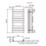 Flomasta Flat Bar 800mm x 400mm 1075BTU Anthracite Vertical Designer Radiator