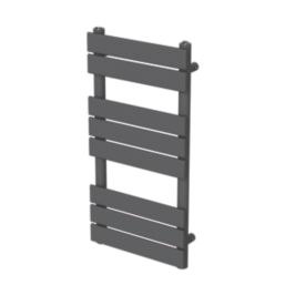 Flomasta Flat Bar 800mm x 400mm 1075BTU Anthracite Vertical Designer Radiator