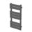 Flomasta Flat Bar 800mm x 400mm 1075BTU Anthracite Vertical Designer Radiator