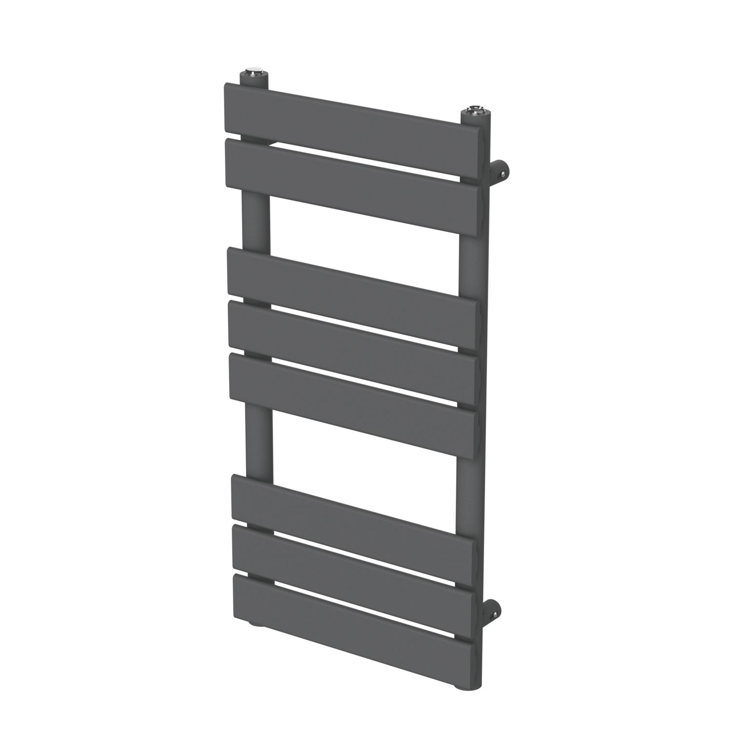 Flomasta 800mm x 400mm 1075BTU Anthracite Flat Designer Towel Radiator (816AM)