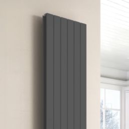 Reina Flat Double 1800mm x 514mm 4646BTU Anthracite Vertical Designer Radiator