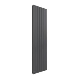 Reina Flat Double 1800mm x 514mm 4646BTU Anthracite Vertical Designer Radiator