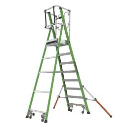 Little Giant Fibreglass 2.26m Green 8 Step Podium Steps