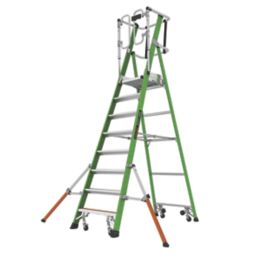 Little Giant Fibreglass 2.26m Green 8 Step Podium Steps
