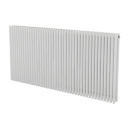 Ximax Aurora Duplex 600mm x 1260mm 5369BTU White Horizontal Designer Radiator