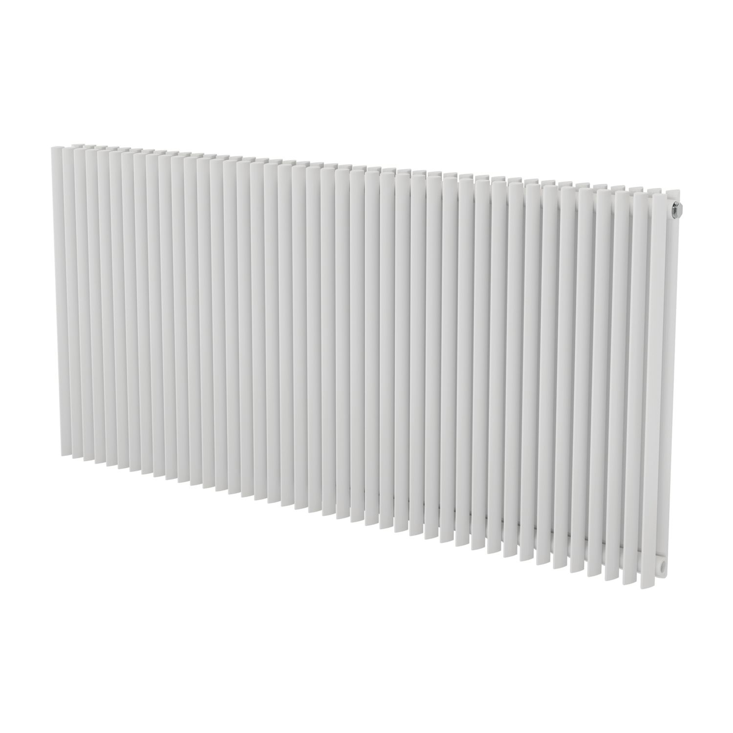 Ximax Aurora Duplex 600mm x 1260mm 5369BTU White Horizontal Designer Radiator (816GL)