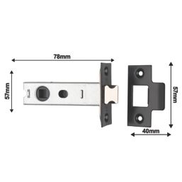 Carlisle Brass Sines Door Handle Pair Matt Black