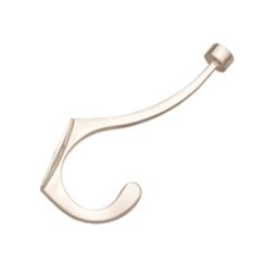 Decohooks Pill Top Hat Hook Satin Nickel 150mm