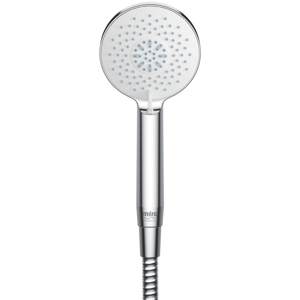 Mira Zest Shower Handset Chrome 100mm x 235mm Screwfix