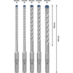 Bosch Expert SDS Plus Shank Masonry Drill Bit Set 5 Pack