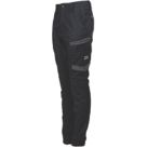 Hard Yakka Raptor Cuff Womens Work Trousers Black Size 16 30" L