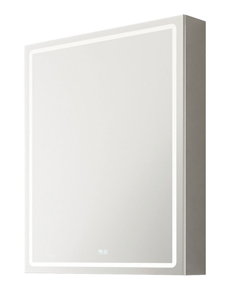 Light Tech Mirrors Adelaide 1Door Mirror With 1400lm LED Light Chrome Gloss 500mm x
