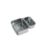 ETAL Nur 1.5 Bowl Stainless Steel Undermount Kitchen Sink Satin Steel Reversible 590mm x 460mm