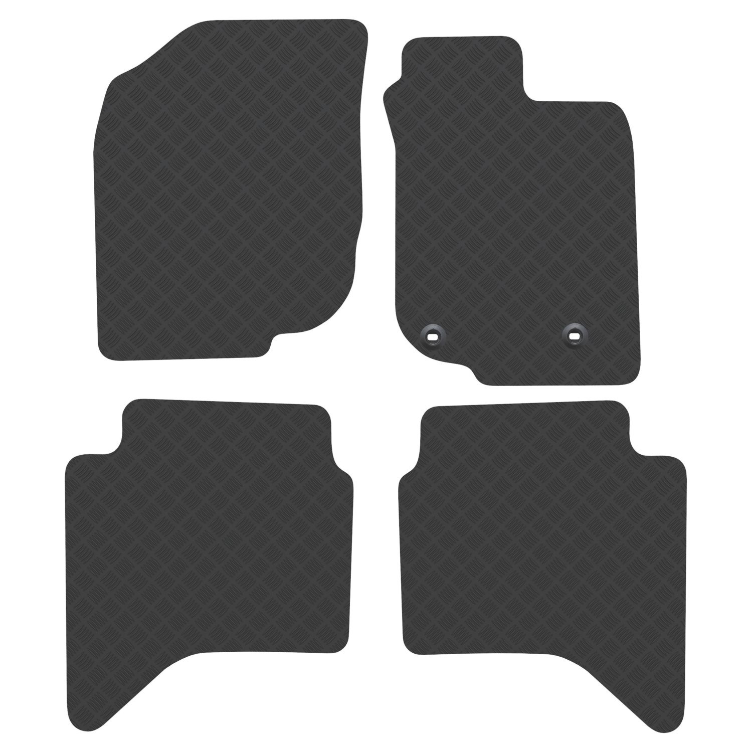 Car Mat Co. Toyota Hilux 2011 - 2016 Rubber Car Mats 4 Piece Set (816VV)
